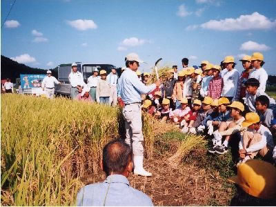 小学生を対象にしたお米学習の画像